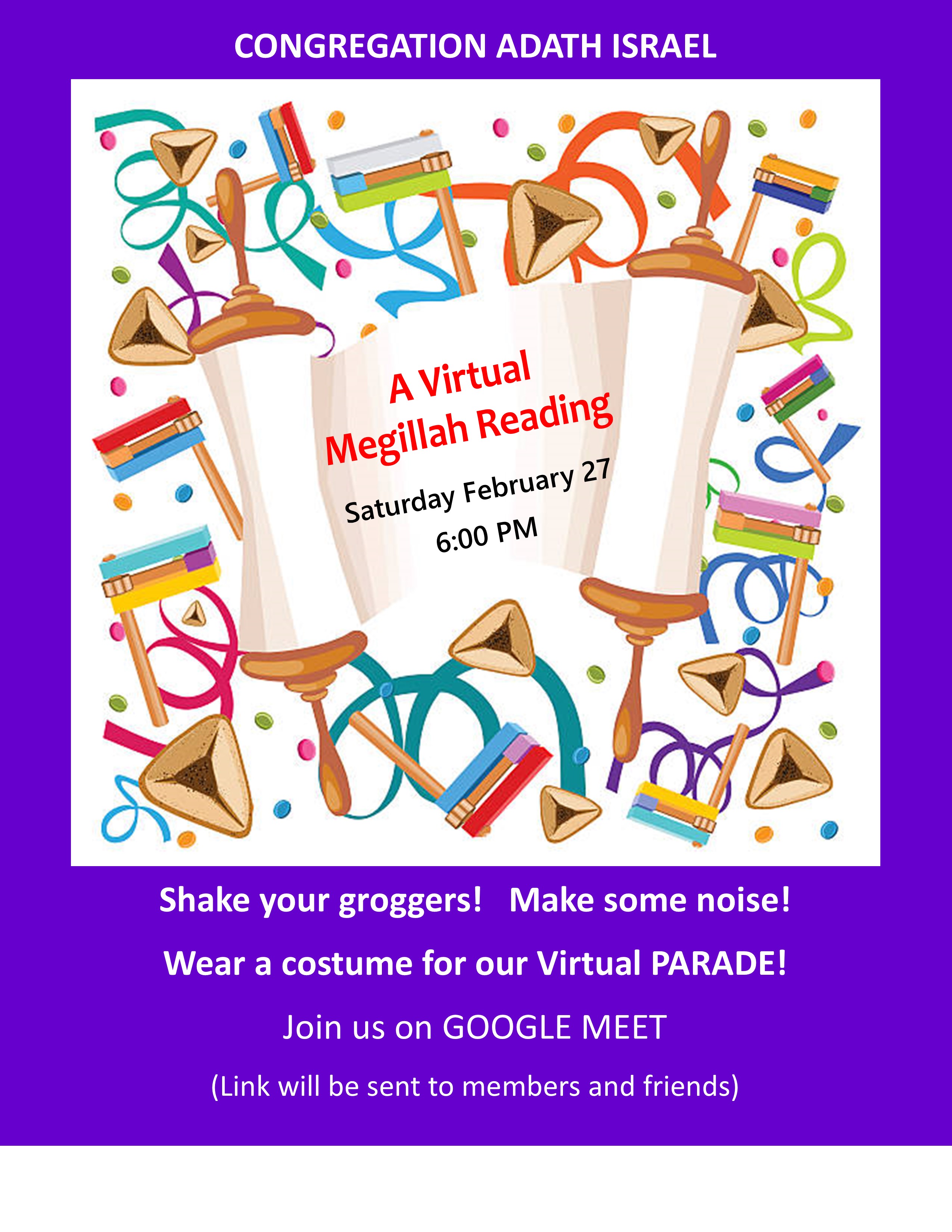 Megillah Reading 2021 Congregation Adath Israel